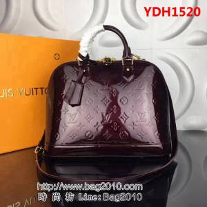 路易威登LV頂級原單ALMA 手袋M91611 紫紅 頂級原單 時尚包 YDH1520