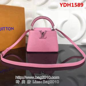 路易威登LV頂級原單N94047流金色 CAPUCINES 迷你手提斜跨手袋 YDH1589