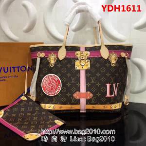 路易威登LV頂級原單 M41390 NEVERFULL 中號手袋LV掛鎖絲印圖案 YDH1611