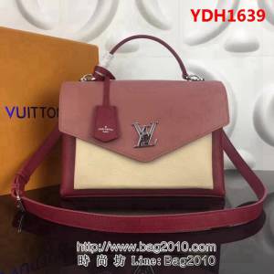 路易威登LV頂級原單M54849玫瑰紅色 MYLOCKME 手提肩背斜跨多功能包 YDH1639