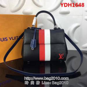 路易威登LV頂級原單 M41312黑色紅白條Cluny BB手提斜跨手袋 YDH1648