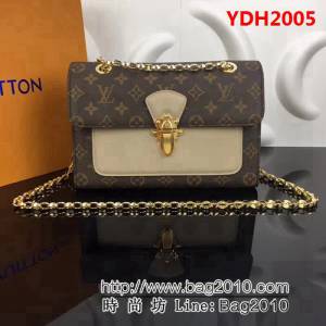 路易威登LV頂級原單M41731Monogram帆布和小牛皮 鏈條百搭時尚包 YDH2005