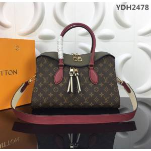路易威登LV 頂級原單 全新TUILERIES系列手袋 Monogram塗層帆布 牛皮 可手挽 可斜背 M43977  YDH2478