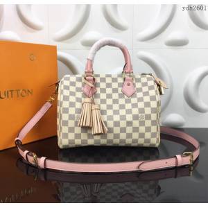 路易威登LV女包 頂級原單 N44366 Speedy25 都市手袋 標誌性造型 經典Monogram帆布 手提包 可斜背 肩背  ydh2601