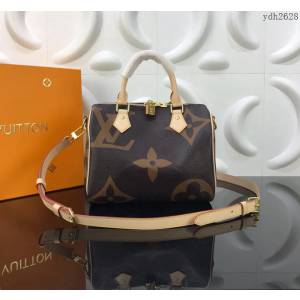 路易威登LV女包 頂級原單 M40390大花 Monogram 帆布 多種攜帶方式 Speedy手袋 可手提 斜背 肩背  ydh2628