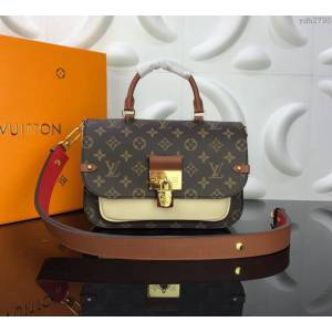 LV女包 M44353 奶白色 頂級原單 路易威登女手提包 Vaugirard手袋 信使包造型 LV斜挎女包  ydh2793