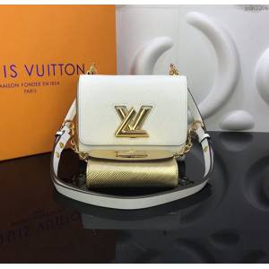 LV包 LV女包 m50280 二件套雙子包 黑白水波紋twist女包 LV小型手袋 LV單肩斜挎包  ydh3206
