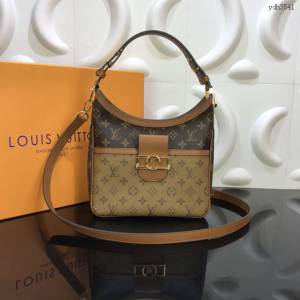 LV包 lv新款女包 M44395 經典Dauphine手袋系列 2019早春系列 LV手提肩背包  ydh3541