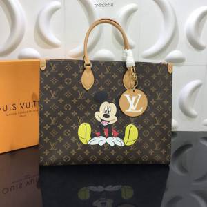 LV包包 M44576 米奇黃花 Onthego手袋 lv老花手提包 LV購物袋  ydh3550
