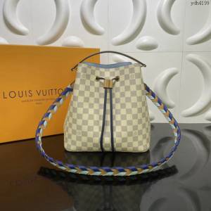 Louis Vuitton新款女包 N50042 路易威登NéONOé手袋 LV白格水桶包手提肩背包  ydh4199