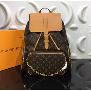 LV路易威登2023专柜新款M44658 Trio双肩包 男士Monogram帆布包 ydh5371
