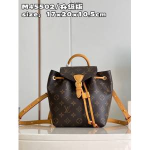 LV專櫃2023新款Montsouris BB雙肩包 M45517 路易威登老花女士後背包 dn1395