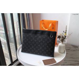 lv手包 POCHETTE APOLLO手袋 M62291 lv黑花手拿包  lvqb1598