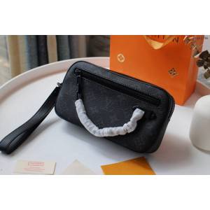 lv手包 Pochette Volga手包 M44482黑花 lv男士手拿包  lvqb1794