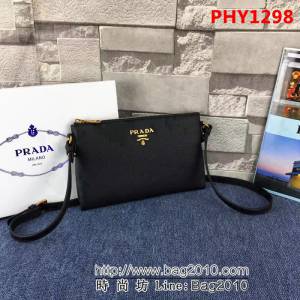 普拉達PRADA原單 PRADA 1BH050 義大利最新版 進囗頭層牛皮單肩斜跨包 PHY1298