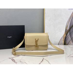 YSL爆款女士包包 聖羅蘭經典款MONOGRAM金屬旋扣小號郵差包 YSL肩背斜挎包 634306  jjh1086