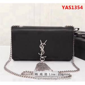 YSL聖羅蘭 經典款 原版南非牛皮 鏈條單肩斜挎包 311227-1 YAS1354