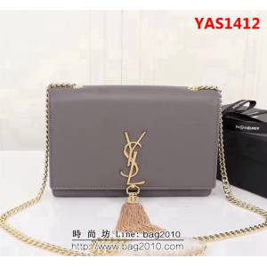YSL聖羅蘭 經典款 原版南非牛皮 鏈條單肩斜挎包 311227 YAS1412