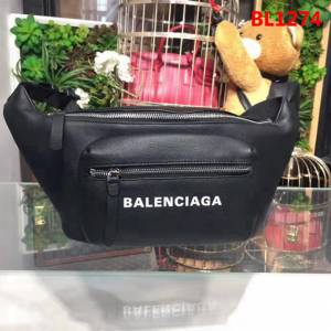 BALENCIAG巴黎世家 櫃同步更新 小牛皮 斜挎胸包腰包 簡約兩用包  BL1274