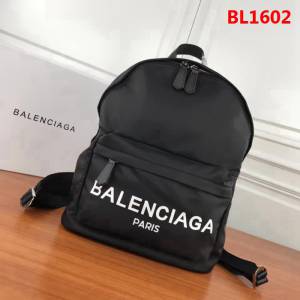 BALENCIAG巴黎世家 帆布雙肩包 小牛皮搭配棉質帆布  BL1602