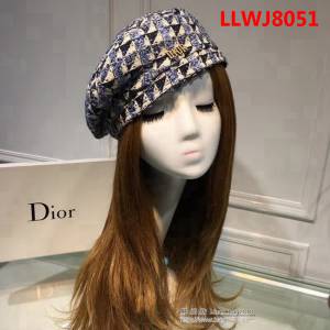 DIOR迪奧 2018秋季新款 休閒百搭羊絨貝蕾帽 LLWJ8051