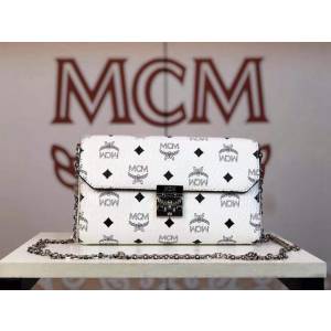 MCM女包 原單 6202中號 折疊袋蓋 Millie鏈條斜挎包 MCM單肩女包 MCM手拿包  mdmc1062
