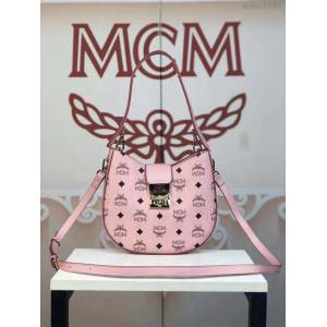 MCM女包 原單 6245 Patricia水餃包 Visetos塗層帆布 MCM單肩包 時尚風格斜挎女包  mdmc1081
