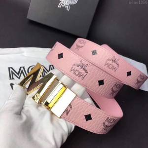 MCM皮帶 專櫃同步 原單 韓國雙面進口頭層皮 mcm腰帶  mdmc1356