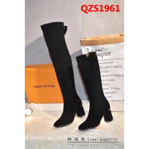 路易威登LV 經典款 高檔羊京+進口彈力絨 新款長靴 QZS1961