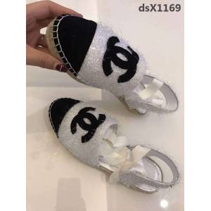 CHANEL香奈兒 2019早春新款 雙C拼色 後吊帶漁夫鞋 女鞋  dsX1169