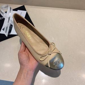 Chanel女鞋 香奈兒頂級芭蕾舞鞋 Chanel羊皮舒適平底鞋  naq1079