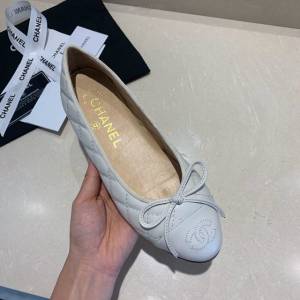 Chanel女鞋 香奈兒頂級芭蕾舞鞋 Chanel羊皮舒適平底鞋  naq1080