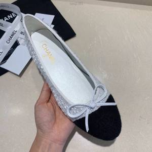 Chanel女鞋 香奈兒頂級芭蕾舞鞋 Chanel羊皮舒適平底鞋  naq1081