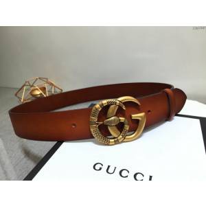 Gucci男士皮帶 古奇高端定制皮料腰帶  jjp1047