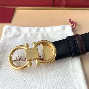 菲拉格慕男士皮帶 Ferragamo精品銅扣腰帶  jjp1951