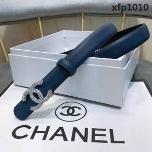 CHANEL香奈兒 18新款 20MM精品 進口光滑優雅小腰帶 CC水鑽扣  xfp1010