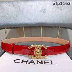 CHANEL香奈兒 18新款 30mm精品 進口皮漆皮面料 樹膏底妖帶 網紅同款腰帶 紅色腰帶  xfp1162