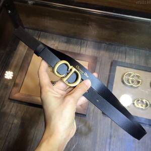 Dior皮帶 迪奧皮帶系列 Christian Dior黑色小牛皮皮帶  xfp2140