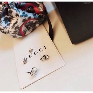 GUCCi飾品 古馳經典logo耳釘 Gucci純銀耳環  zgbq1047