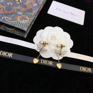 Dior飾品 迪奧經典熱銷款金色復古蝴蝶JADIOR耳釘耳環  zgd1384