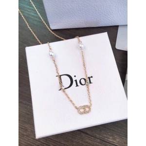 Dior新款飾品 迪奧CD項鏈 Dior珍珠鎖骨  zglv1948