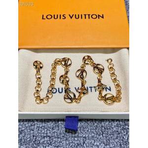 Louis Vuitton新款飾品 路易威登Monogram花朵項鏈 LV粗鏈條鏤空花朵鎖骨鏈  zglv2238