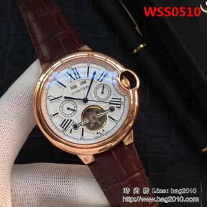 CARTIER卡地亞 熱賣精品 男士腕表 WSS0510