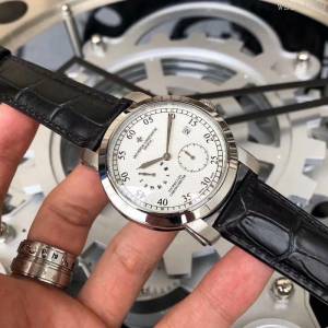 江詩丹頓 Vacheron Constantin 大氣爆款 頂級機械機芯 真牛皮錶帶 精品男士腕表  wssb4859