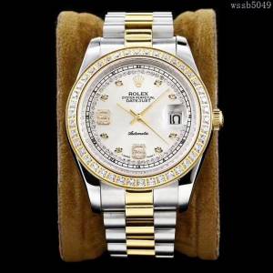 ROLEX勞力士 最新日誌款 複刻正品 鑽石刻度錶盤 高端系列 男士腕表 超強防水  wssb5049