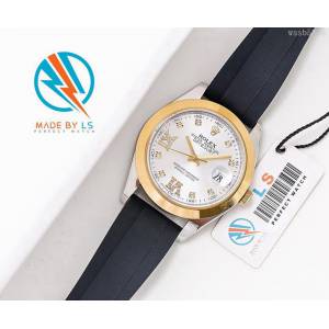 ROLEX勞力士 日誌月相型 904蠔式鋼 18k微納米電鍍金 五珠帶 三度防水性能 全自動進口機械男表  wssb5065