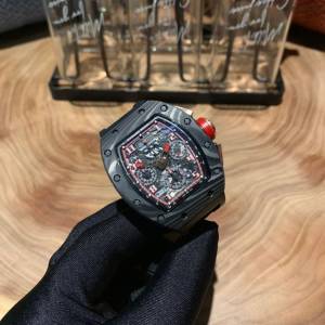 理查德米勒RICHARD MILLE RM011-FM頂級碳纖維殼套男士腕表  gjs2154