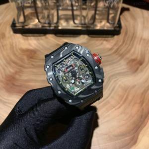 理查德米勒RICHARD MILLE RM011-FM頂級碳纖維殼套男士腕表  gjs2156