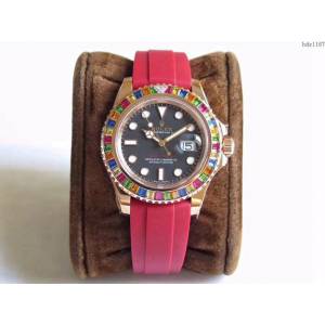 勞力士手錶 金遊艇Rolex yacht Master 116695SATS “糖豆”V8版 Rolex高端男表  hds1167