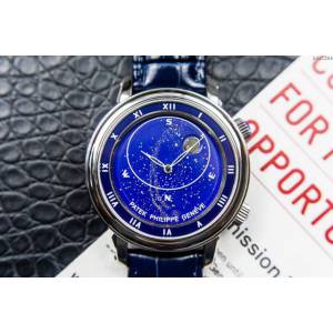 PATEK PHILIPPE手錶 5102天月款日內瓦蒼穹系列 百達翡麗星象功能男表 百達翡麗高端機械男士腕表  hds1264